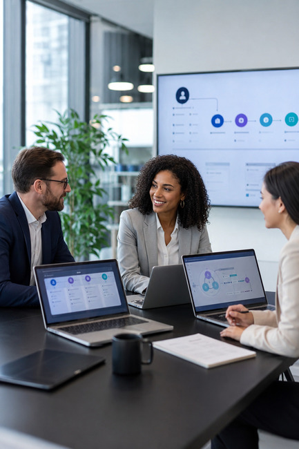 Modern CRM team managing omnichannel customer engagement