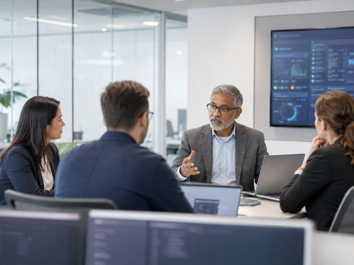 SamparkDesk IT service and operations team reviewing support workflows