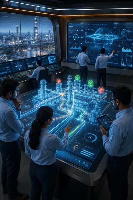 Plant command view for AI-assisted industrial operations monitoring