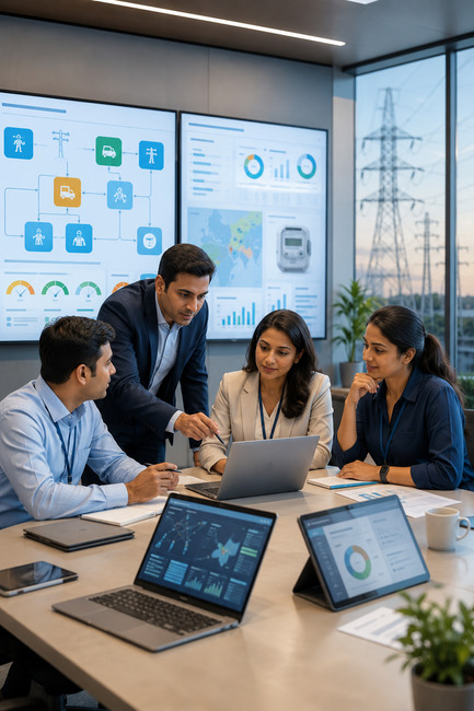 Utility operations platform dashboard and field management view